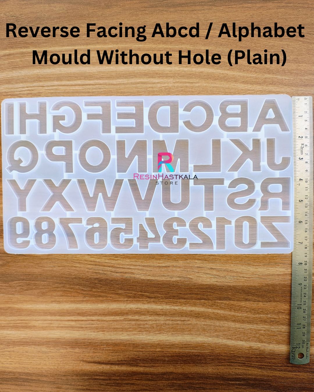Reverse Abcd / Alphabet Mould Without Hole (Plain)