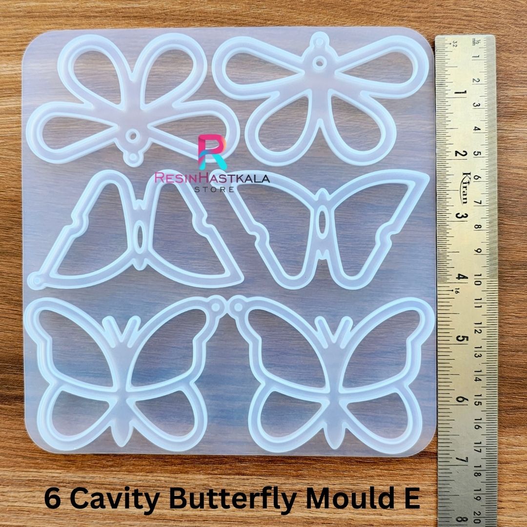 6 Cavity Butterfly Mould E