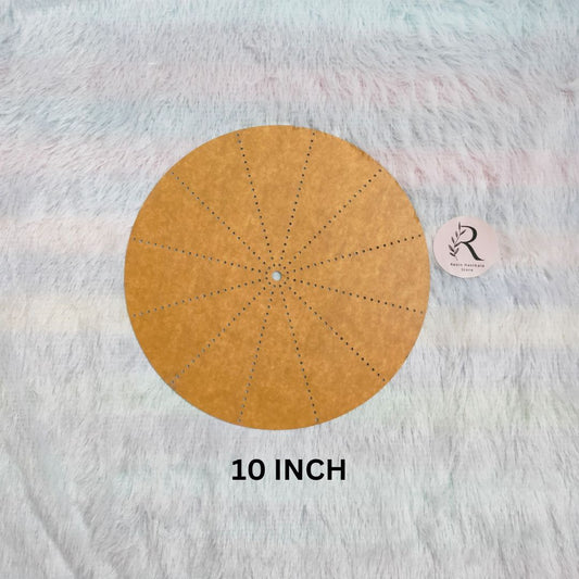 10 Inch Clock Number Placement Sheet