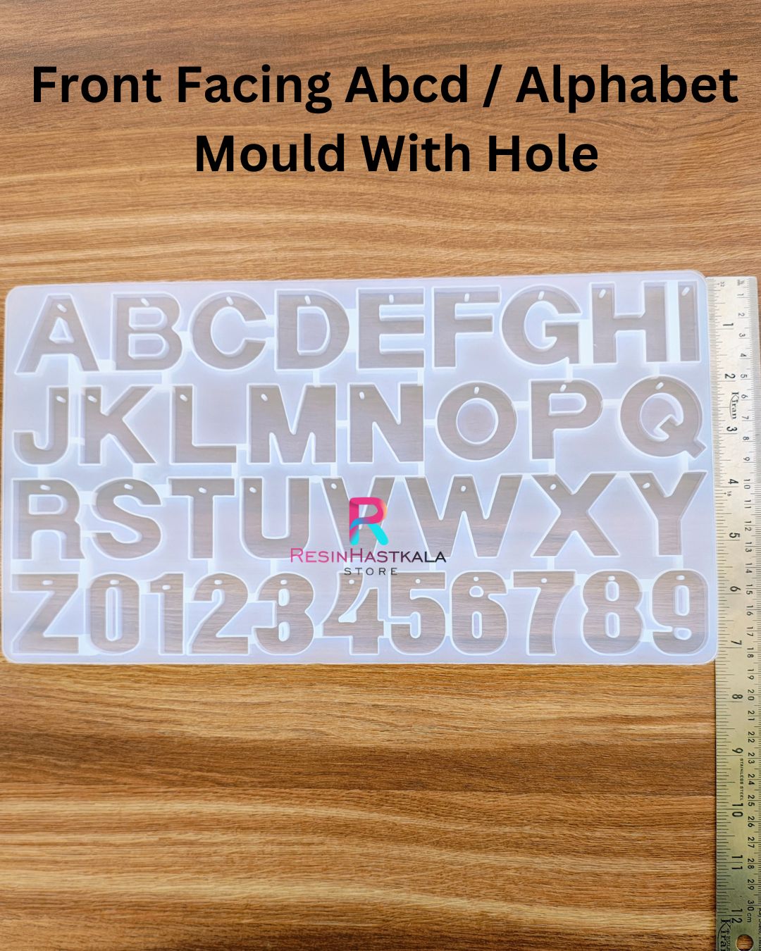 Front Facing Abcd / Alphabet Mould With Hole