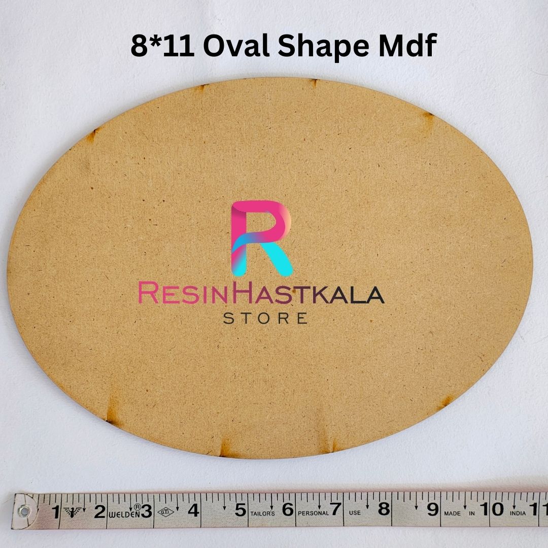 8*11 Oval Shape Mdf For Mantra And Name Plate