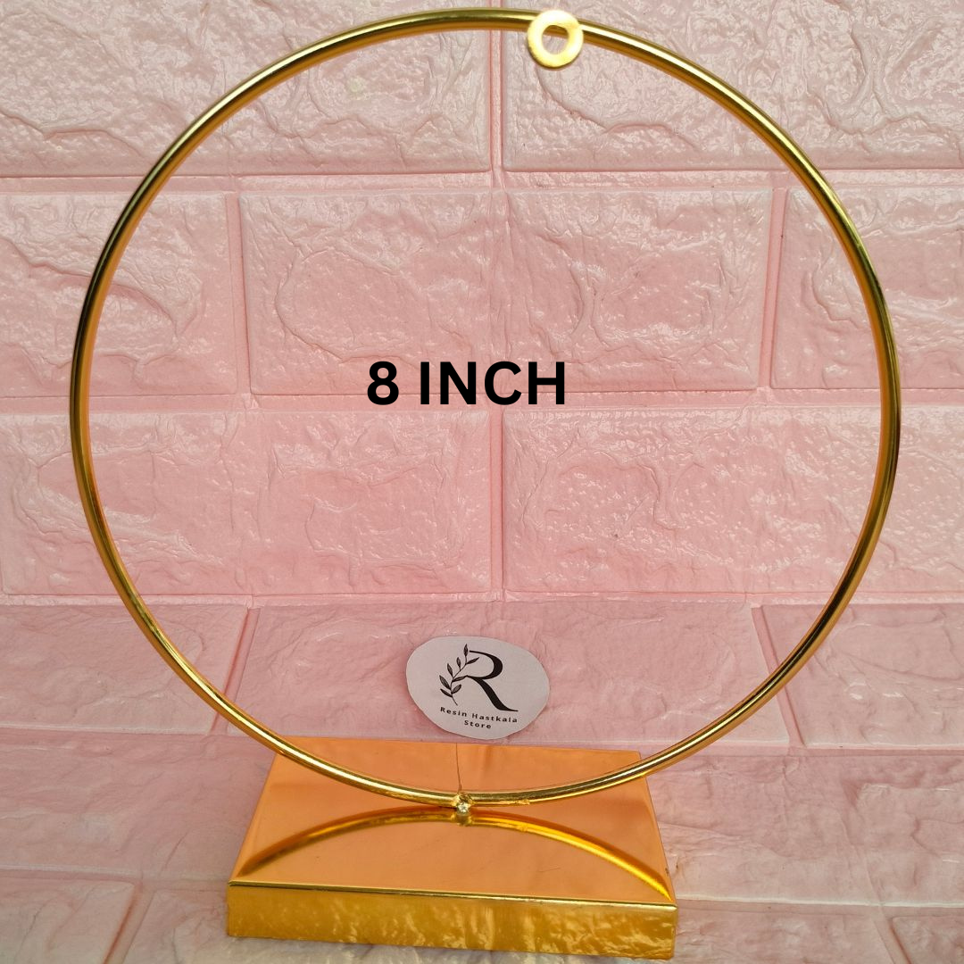 8 Inch Metal Hoop Ring Stand