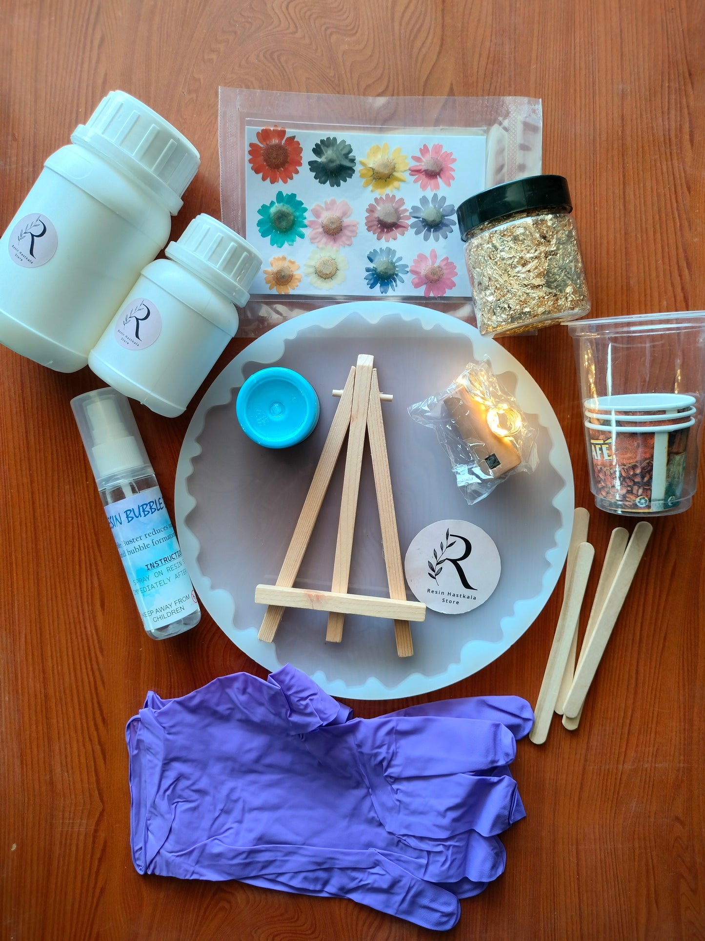 8 Inch Photo Frame Diy Beginner Resin Art Kit B