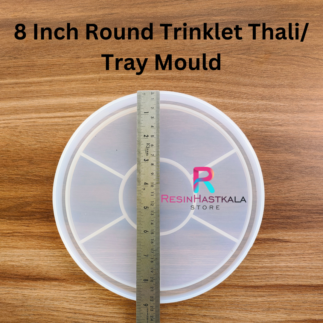 8 Inch Round Trinklet Thali / Tray Mould