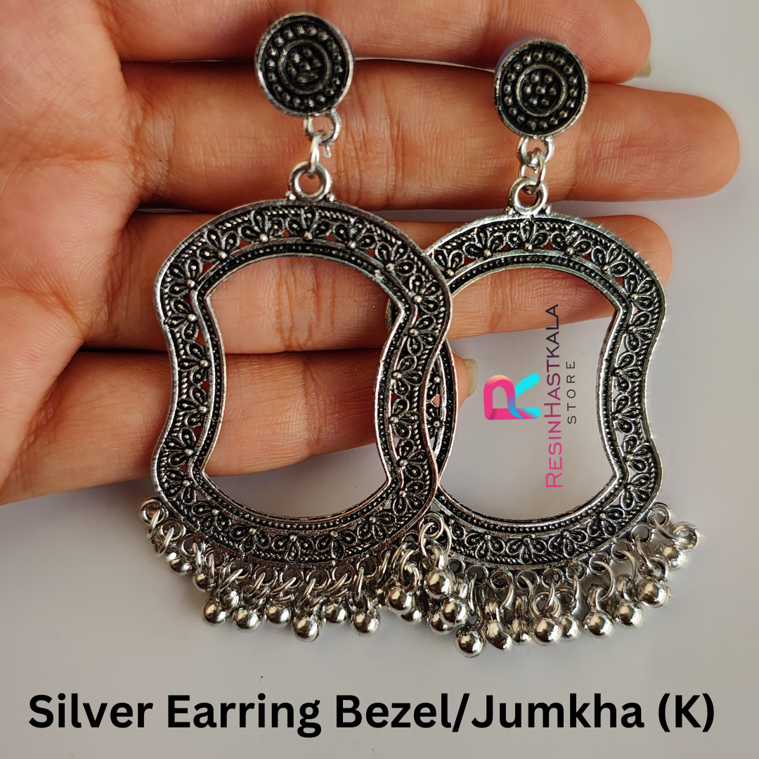 Silver Earring Bezel/Jumkha (K)