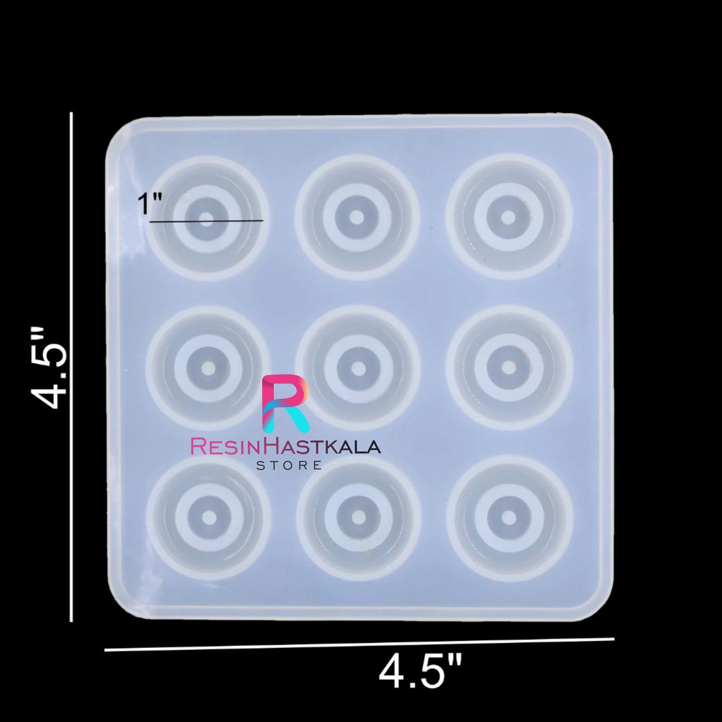 9 Cavity 1 Inch Evil Eye Mould