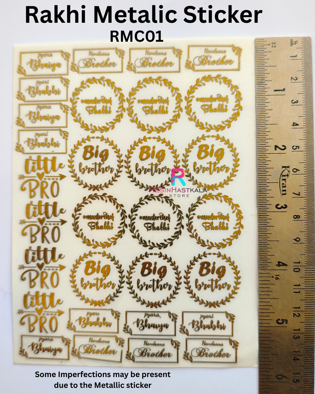 A6 Rakhi Metalic Sticker (RMC01)