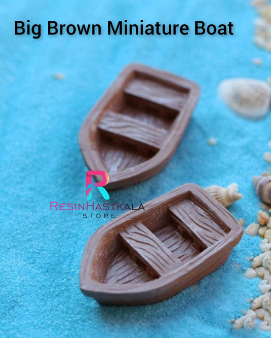 Big Brown Miniature Boat (1 Piece)