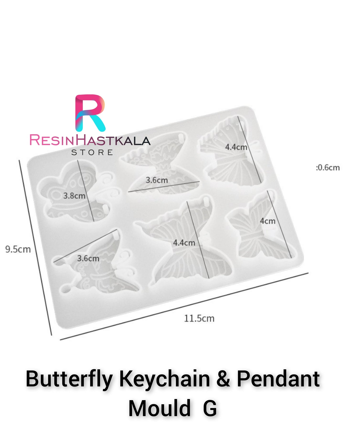 Butterfly Keychain & Pendant Mould G