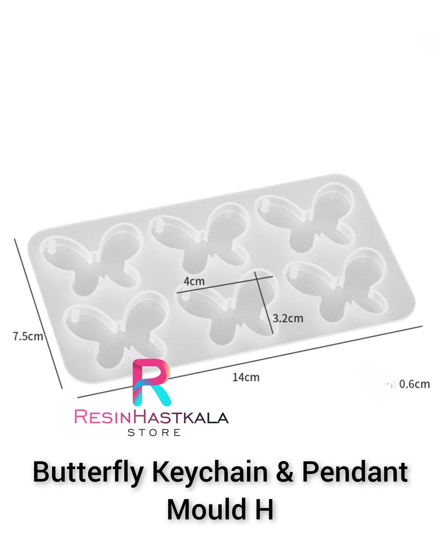 Butterfly Keychain & Pendant Mould H