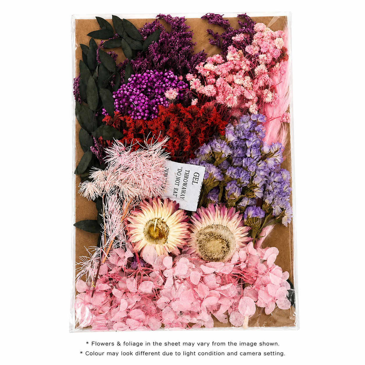 Dry Flower Sheet Card Packing โ FL6006