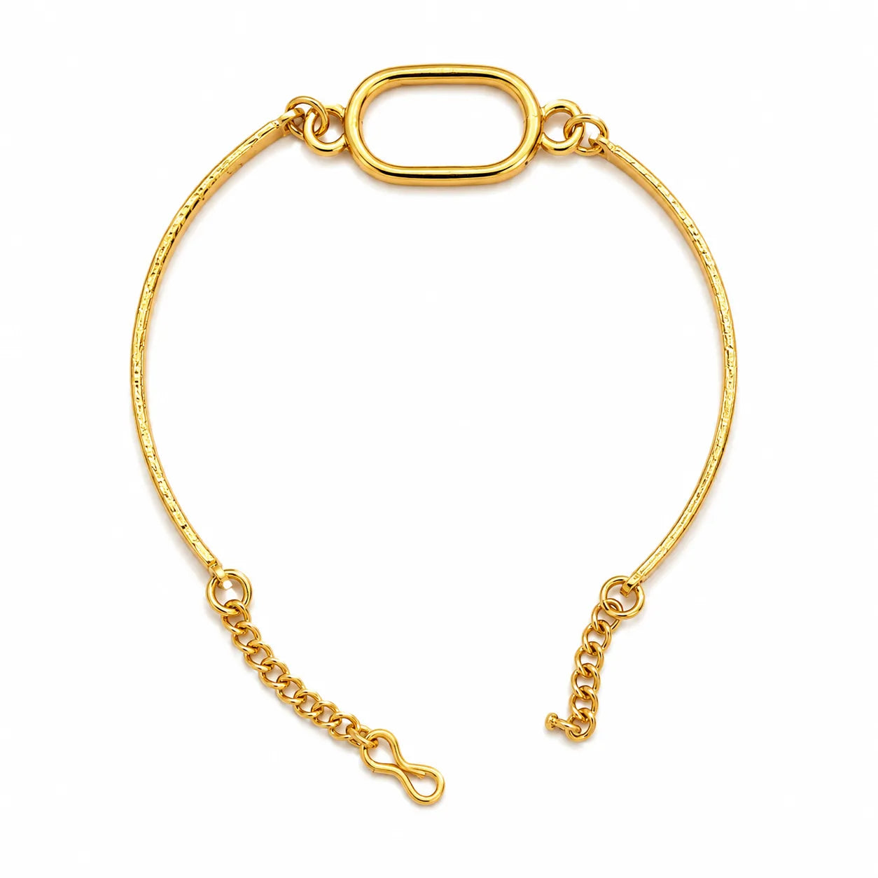 Golden Big Round Bracelet Bezel / Base (GB282) (Indian Quality)