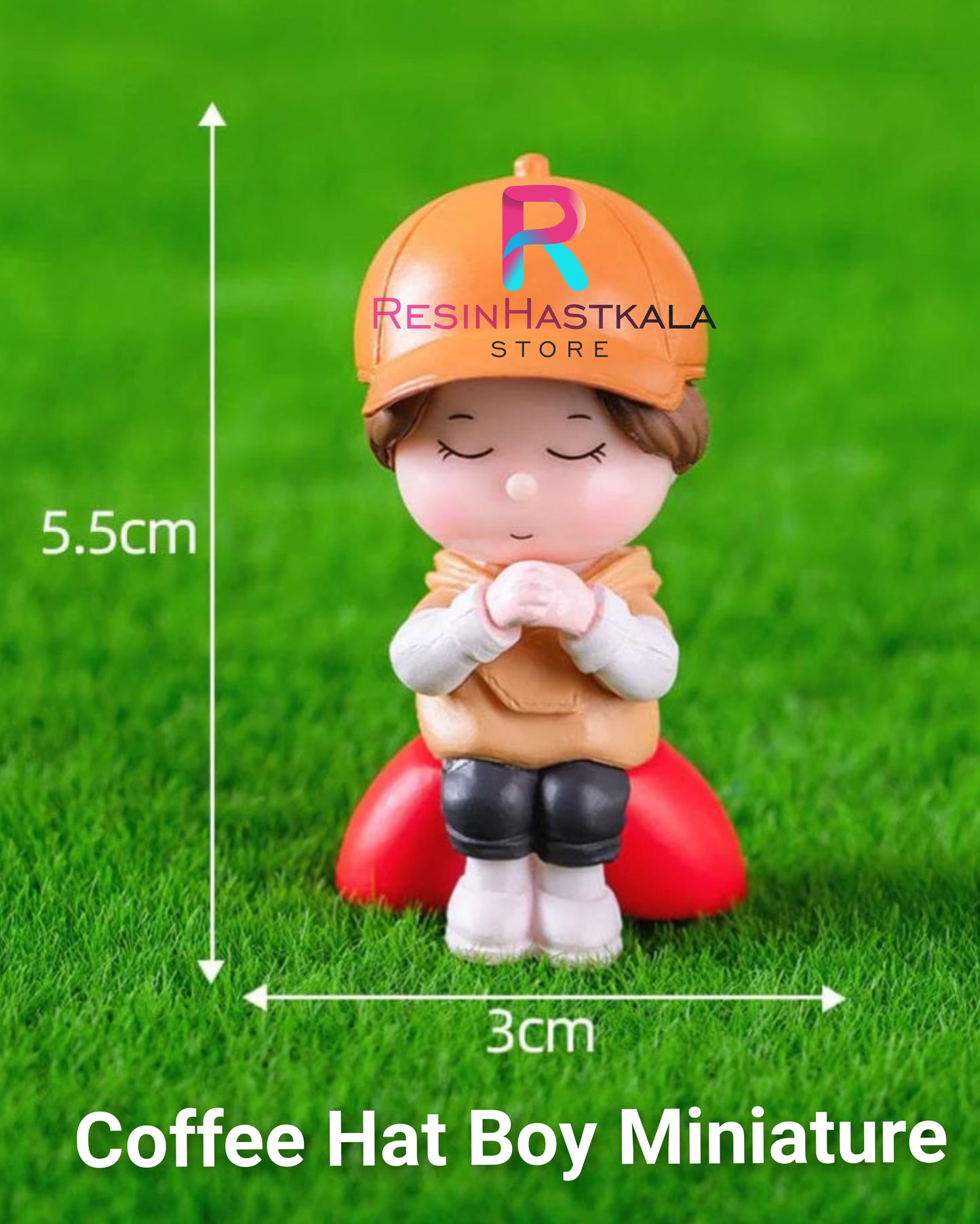 Coffee Hat Boy Miniature