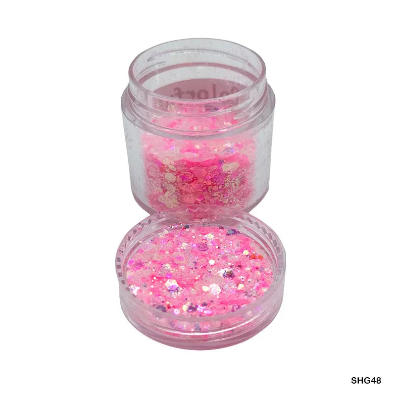 Colorful Peach Shimmer Glitter