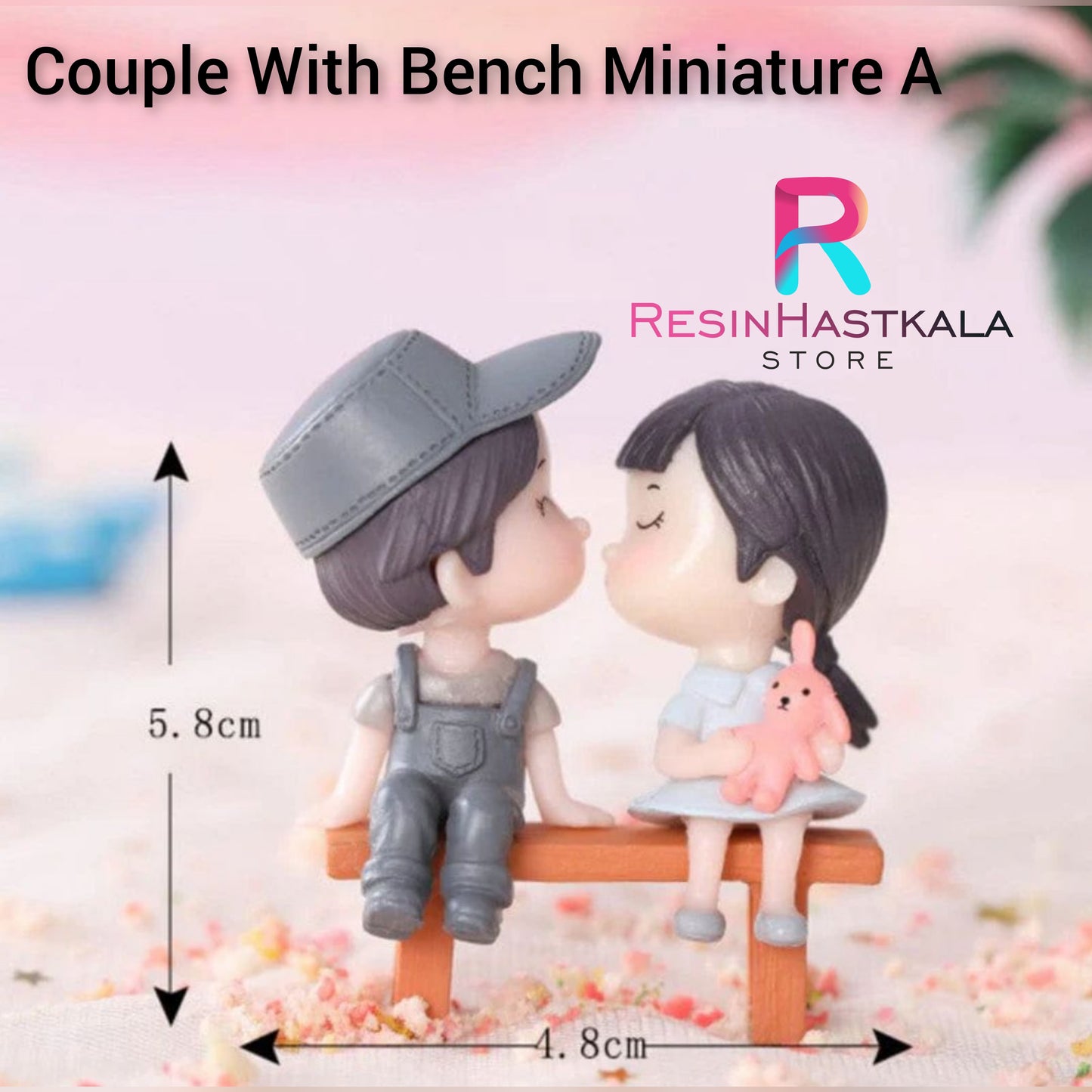 Couple With Bench Miniature A