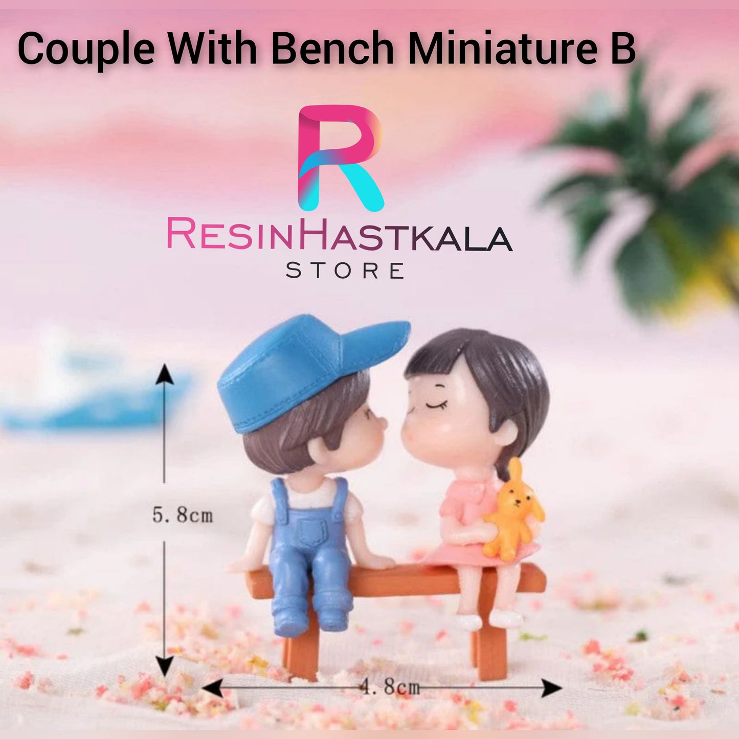 Couple With Bench Miniature B