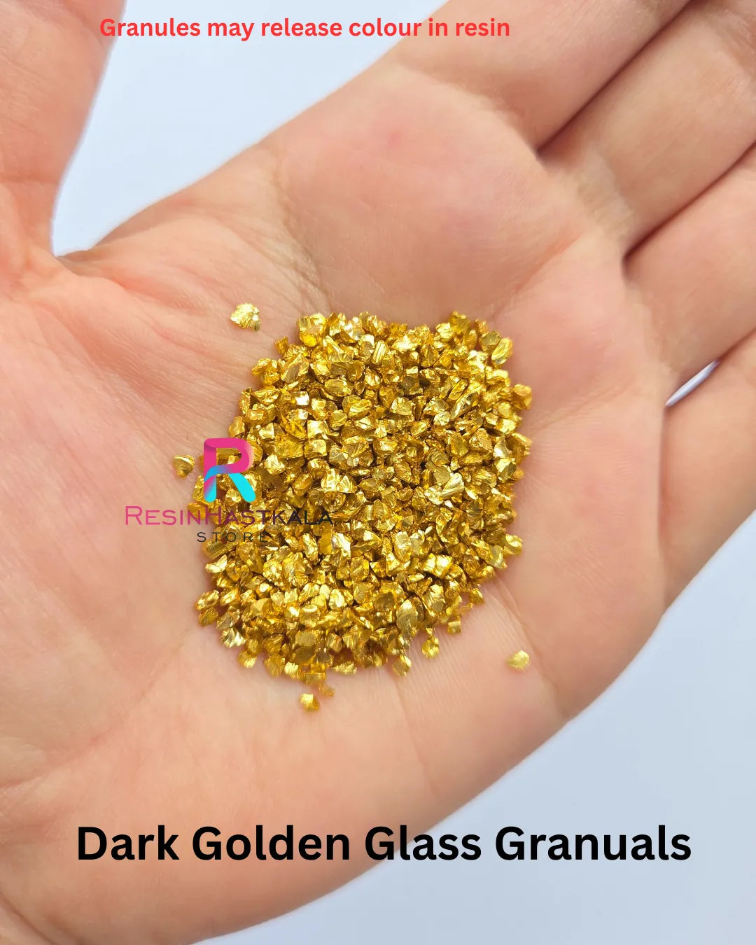 Dark Golden Glass Granuals (100 Gram)