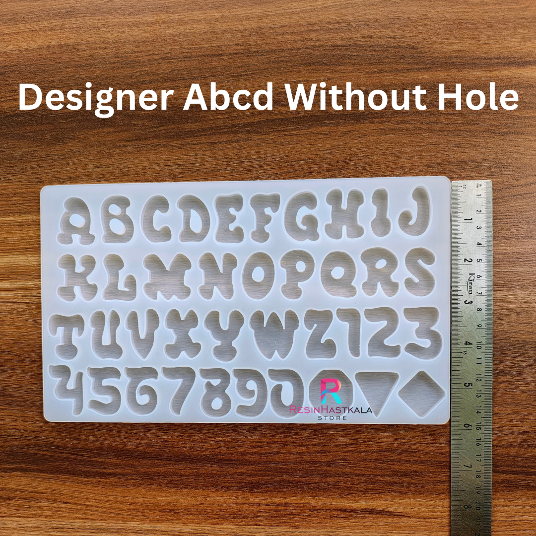 Designer Abcd/ Alphabet Mould Without Hole