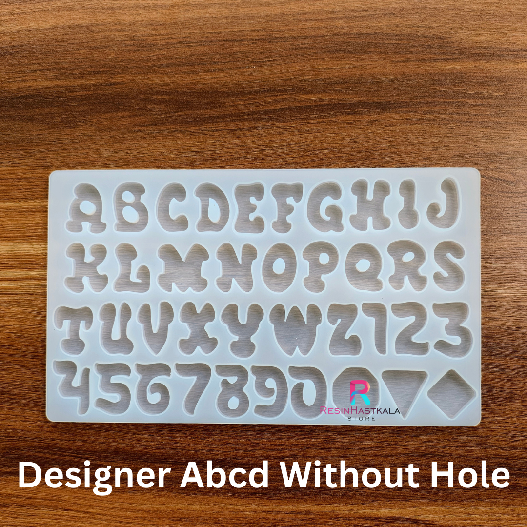 Designer Abcd/ Alphabet Mould Without Hole
