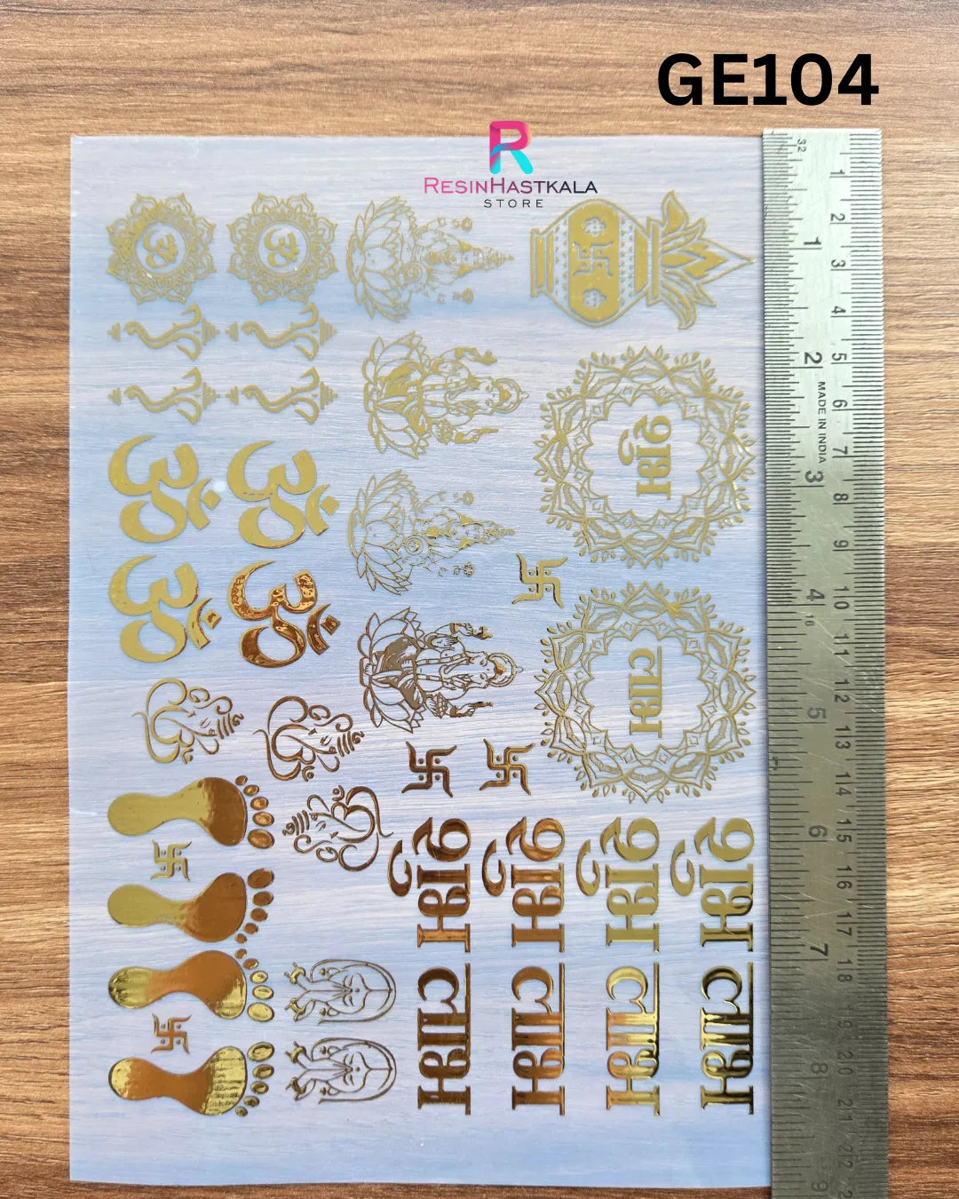 Diwali Golden Embossed Insert Sheet – A5 Size (GE104)