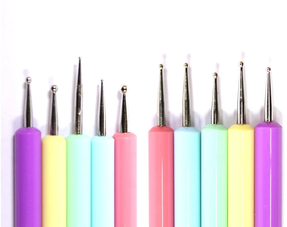 Set Of 5 Embossing Tools & Nail Art Tool