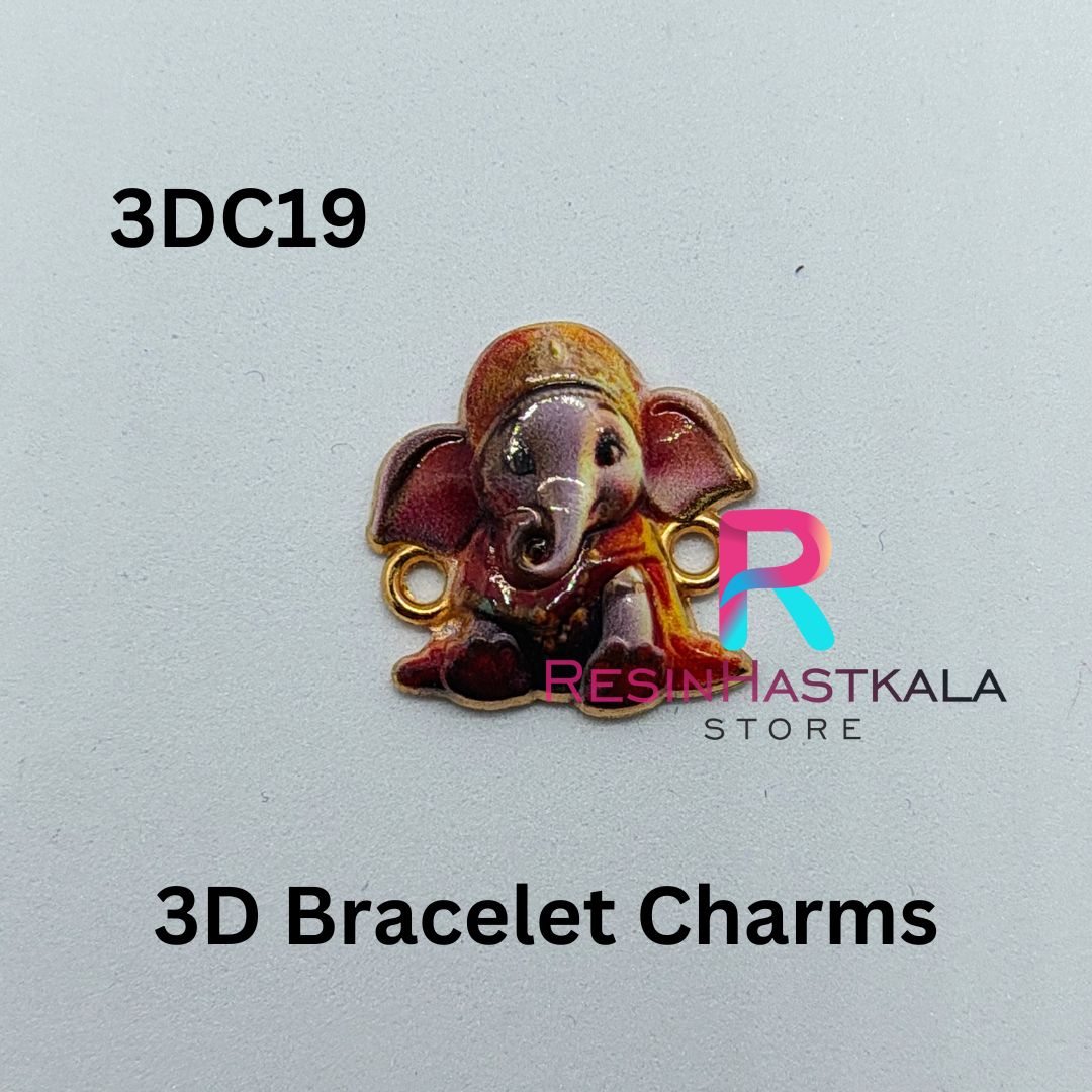 Ganeshji/ Ganpatiji 3D Bracelet Charms (3DC19)