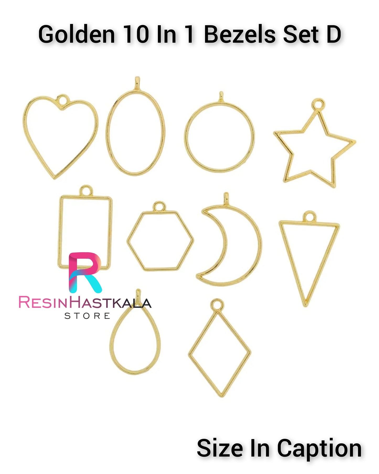 Golden 10 In 1 Bezels Set D