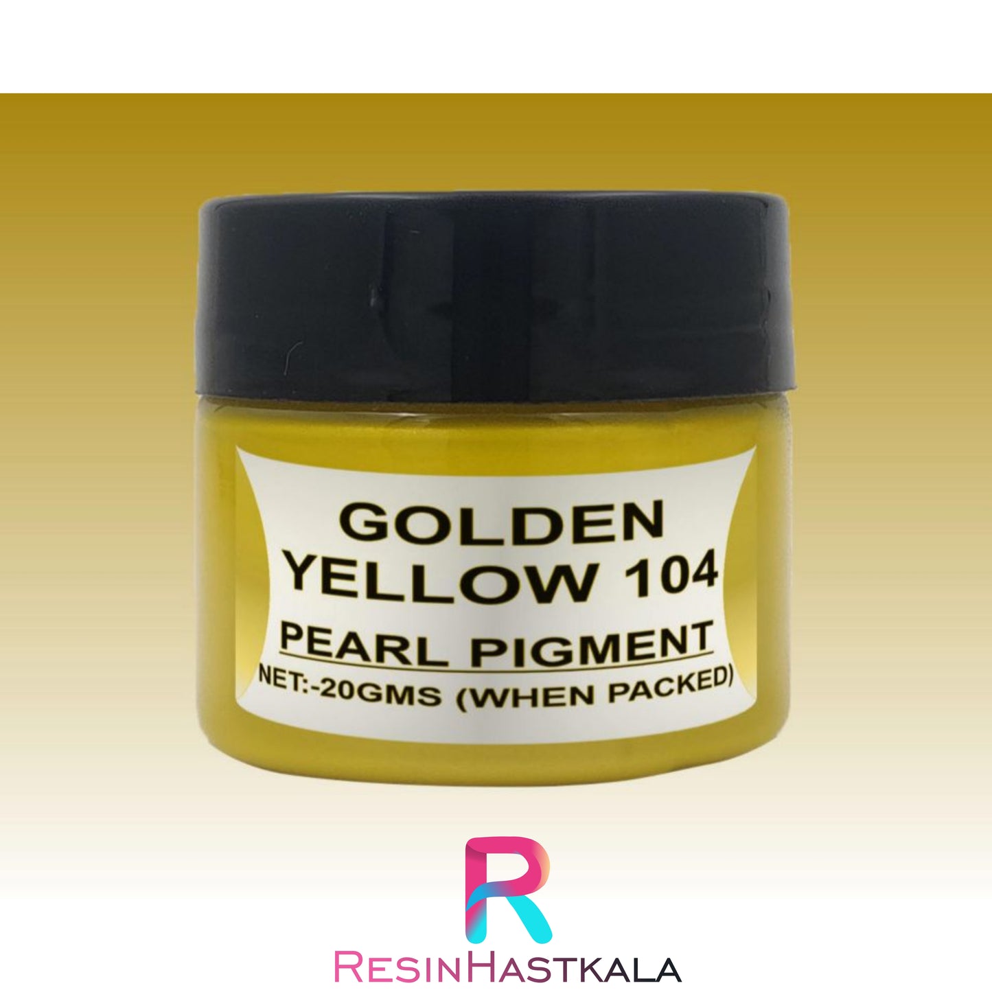 Golden Yellow Pearl Resin Paste Pigment (20 Gram)