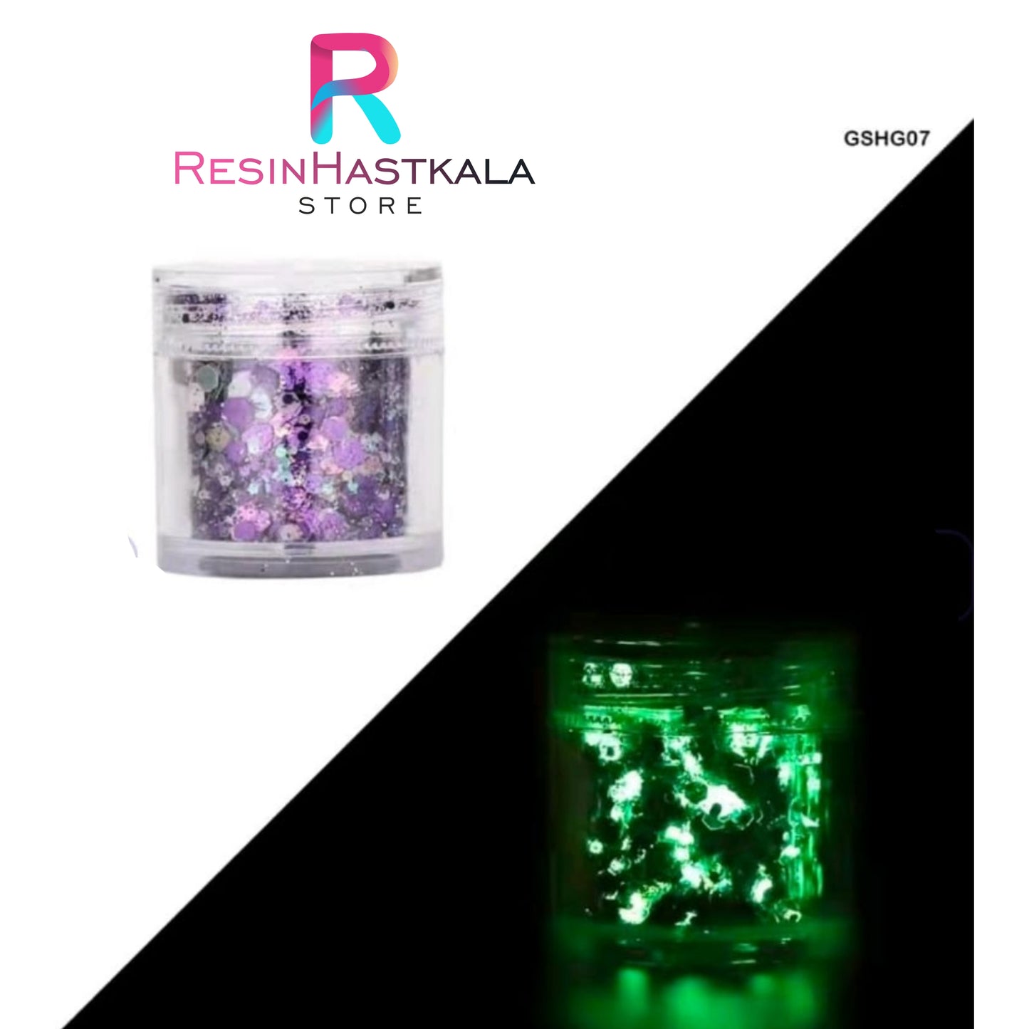 Glow In Dark Shimmer Glitter