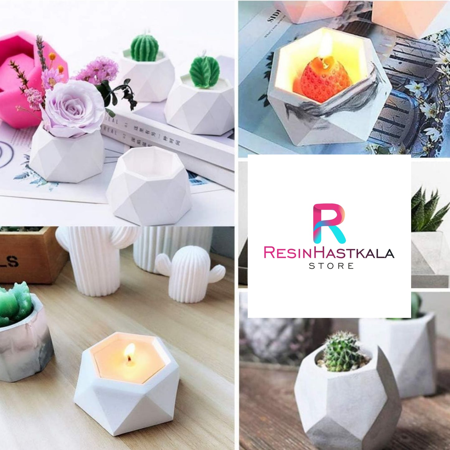 2 In 1 Planters And Tea Light Candle Holder Mould