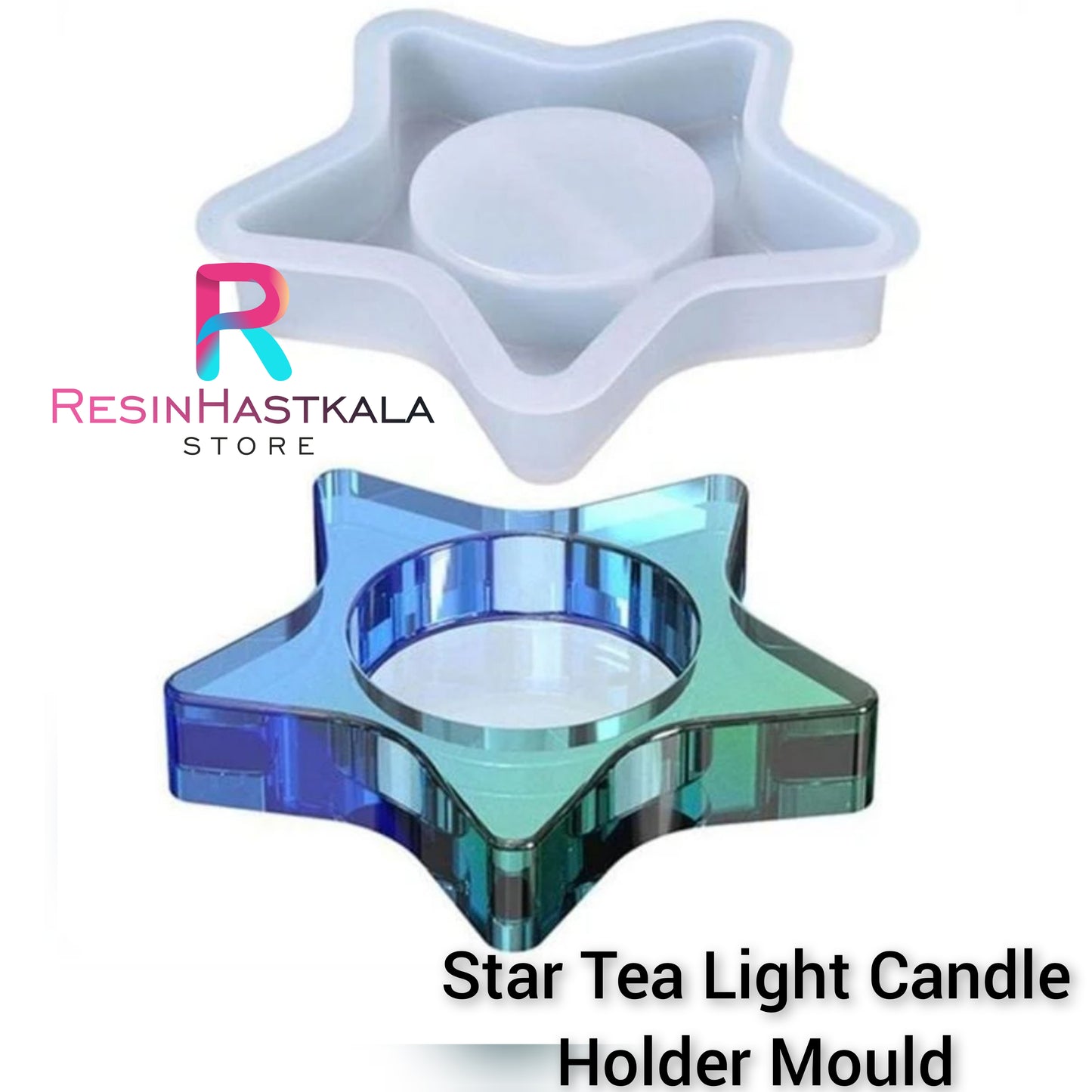 Star Tea Light Candle Holder Mould