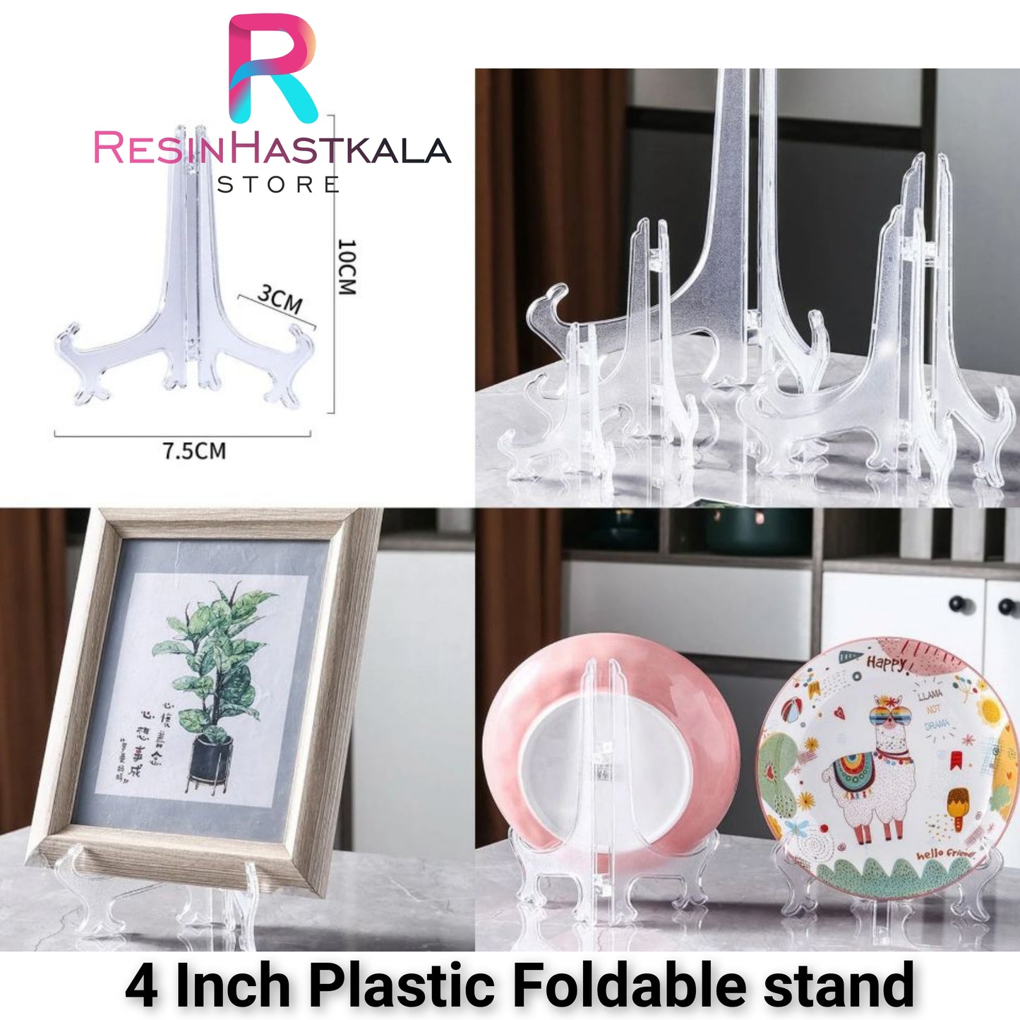 4 inch Plastic Foldable Stand