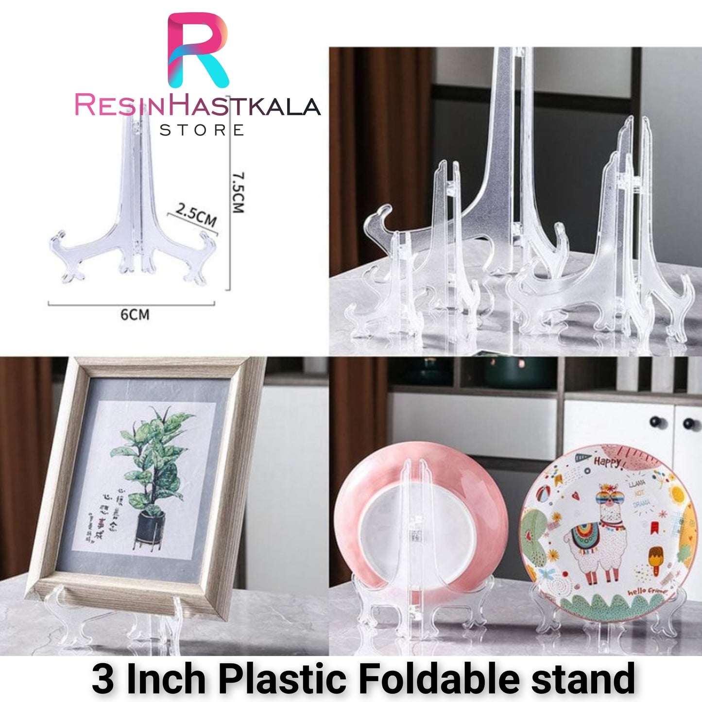 3 Inch Plastic Foldable Stand