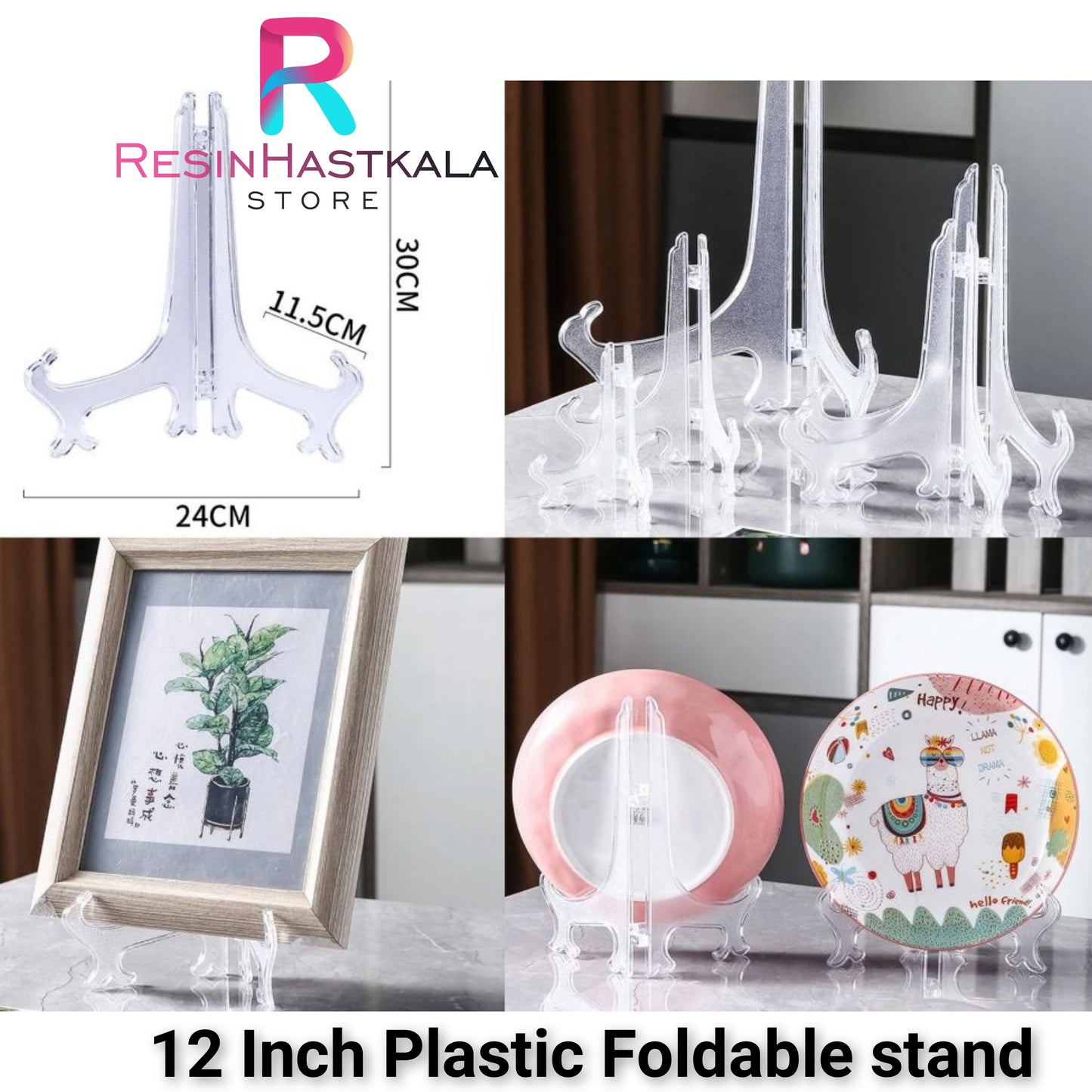 12 Inch Plastic Foldable Stand