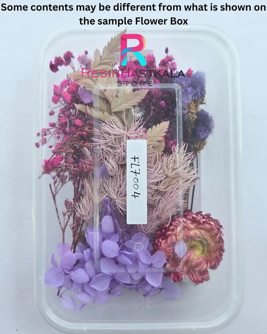 Lavender Theme 3D Dry Flower Box – FL7004