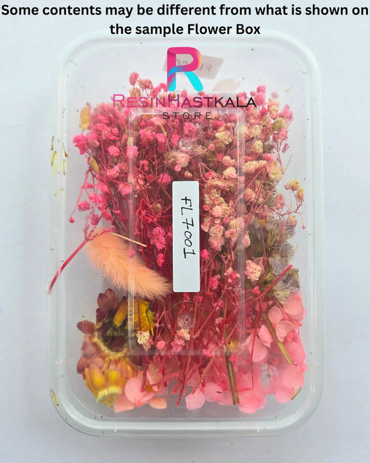 Light Pink Theme 3D Dry Flower Box – FL7001