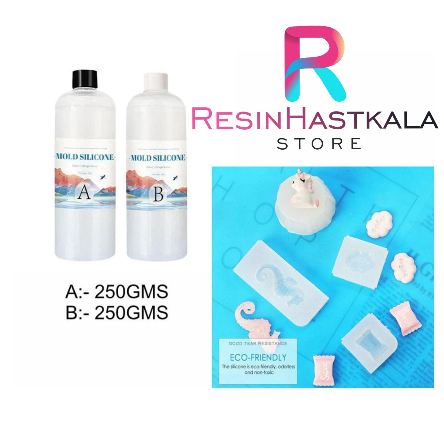 Silicon Mould Making Kit 500 Gram (Liquid Silicon)