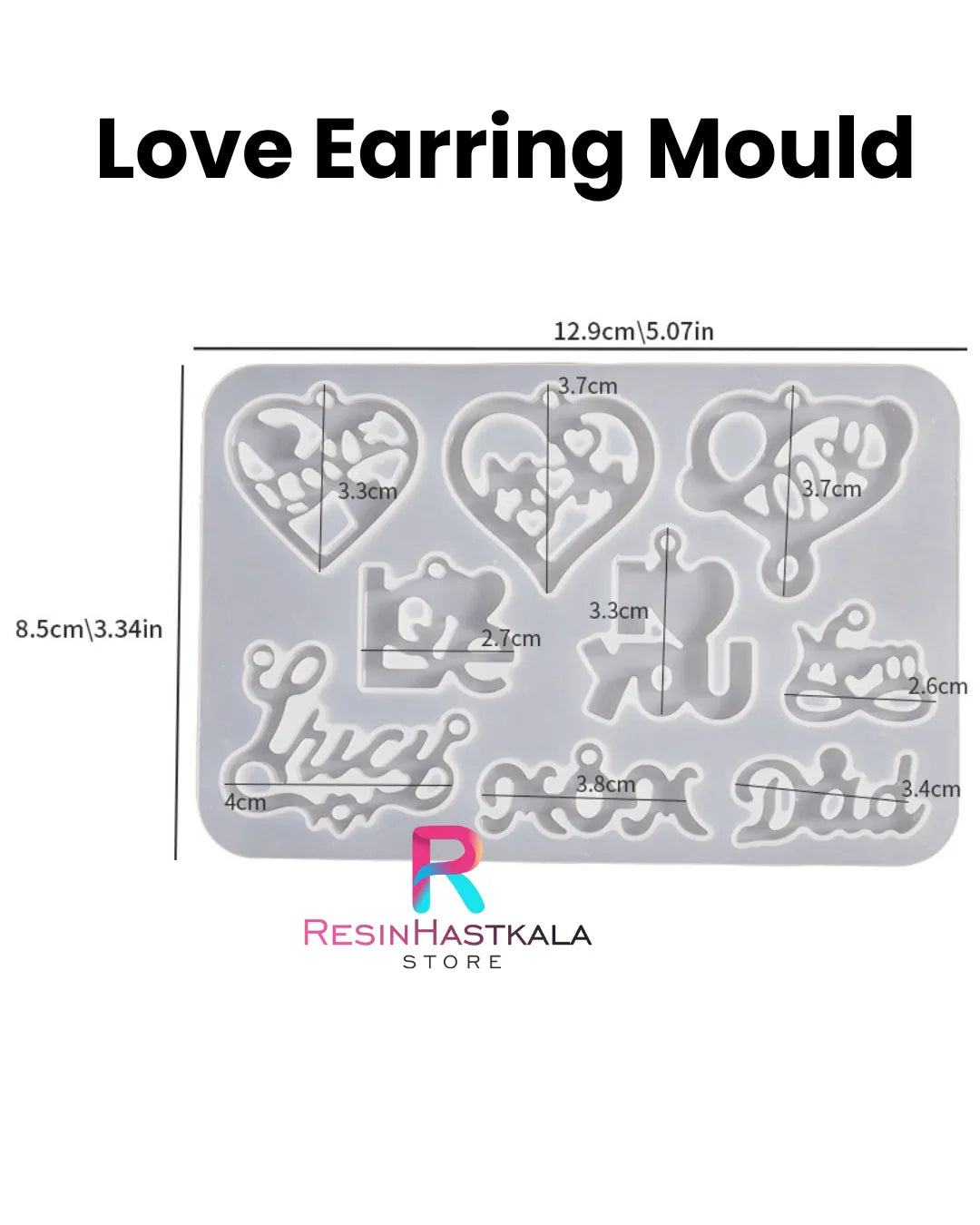 Love Earring Mould
