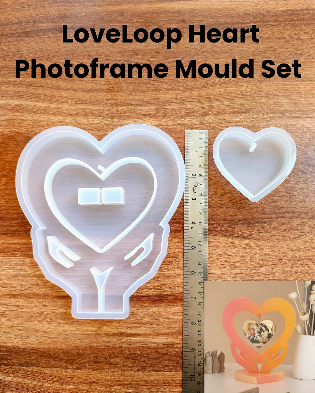 LoveLoop Heart Photoframe Mould Set