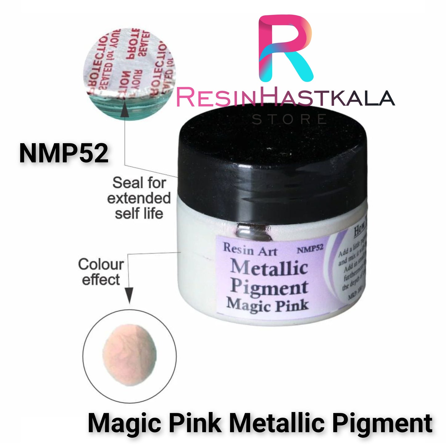 Magic Pink Metallic Pigment (20 Gram)