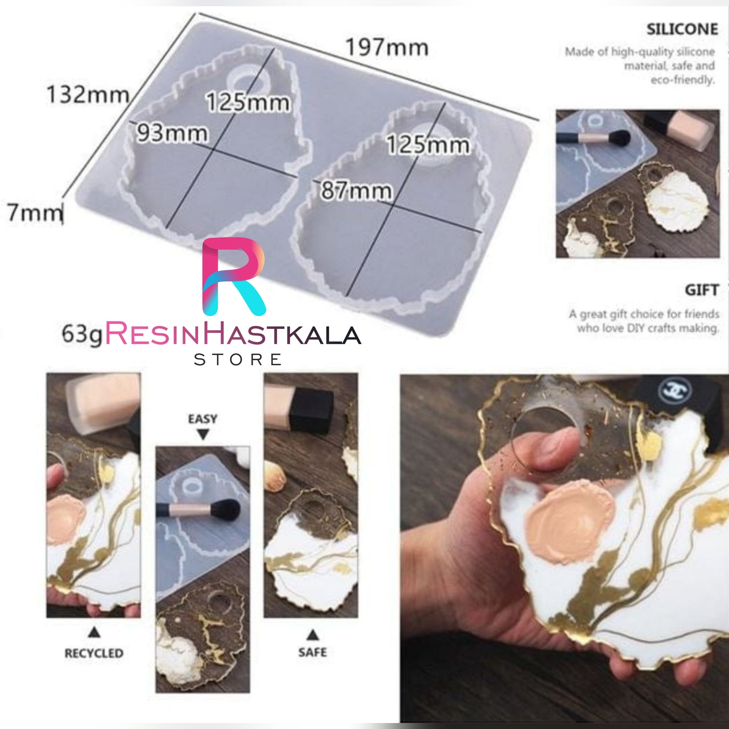 Makeup Mixing Palette Cosmetic Mould