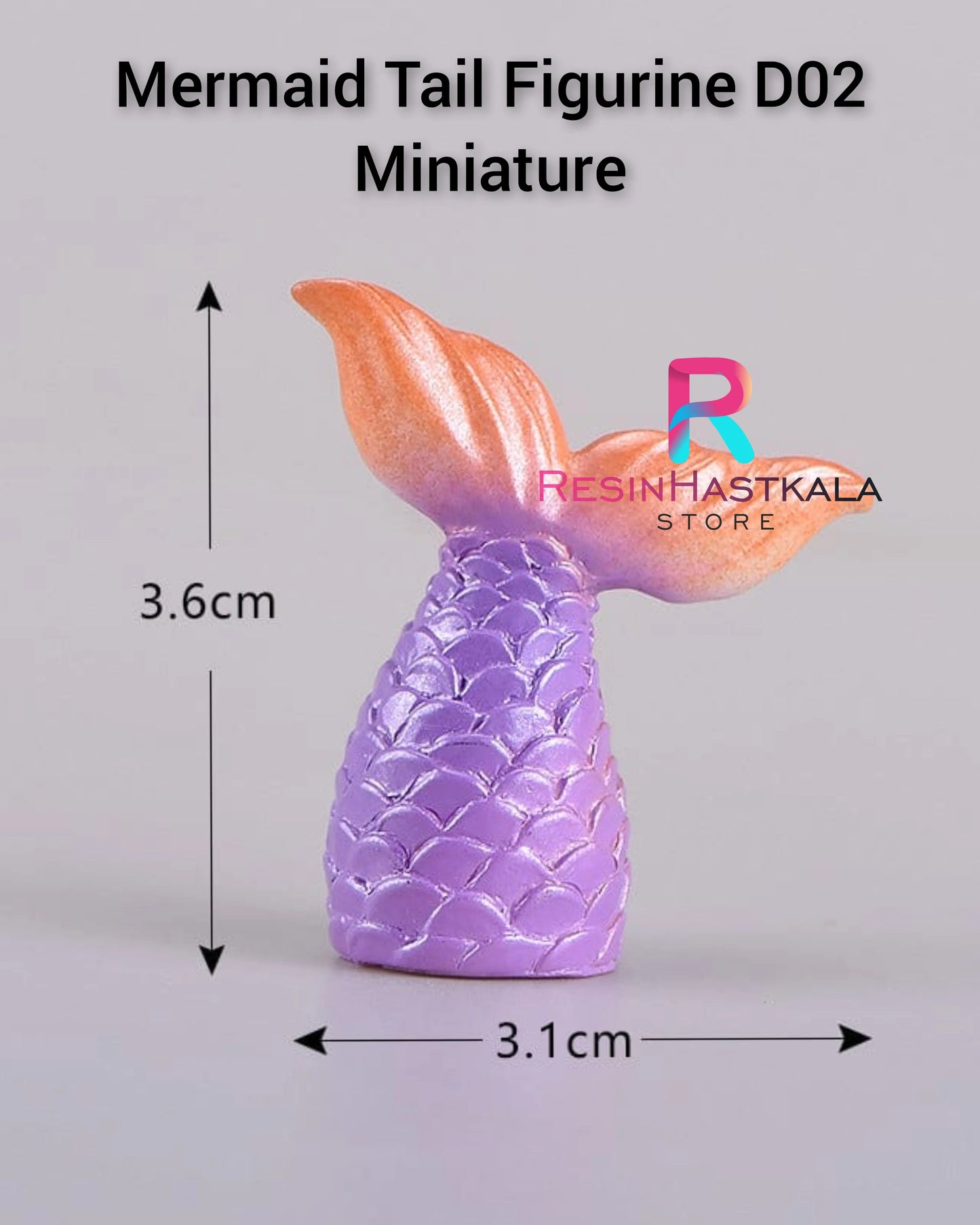 Mermaid Tail Figurine D02 Miniature