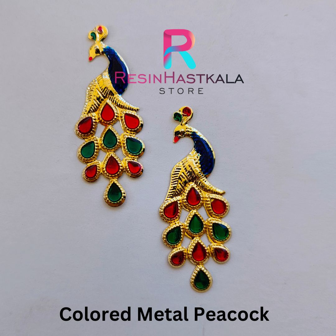 Colored Metal Peacock