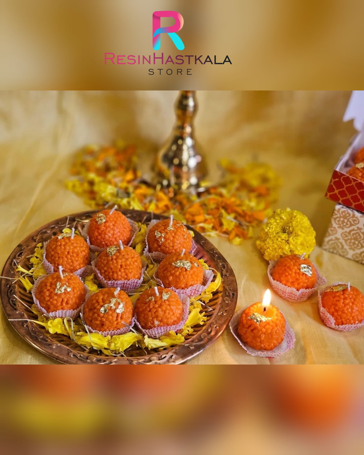 Motichoor Laduu Candle Mould
