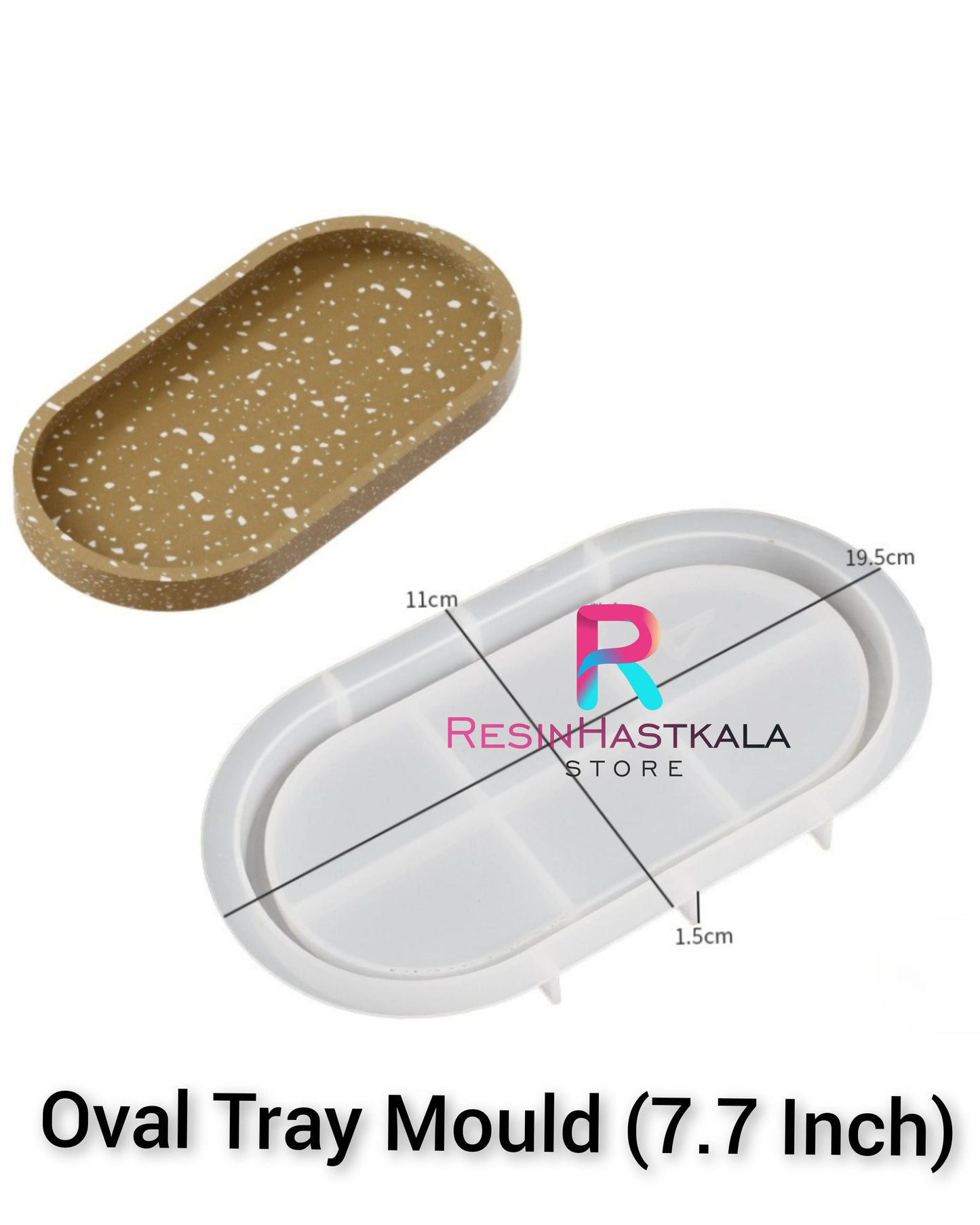 Oval Tray Mould (7.7 Inch)