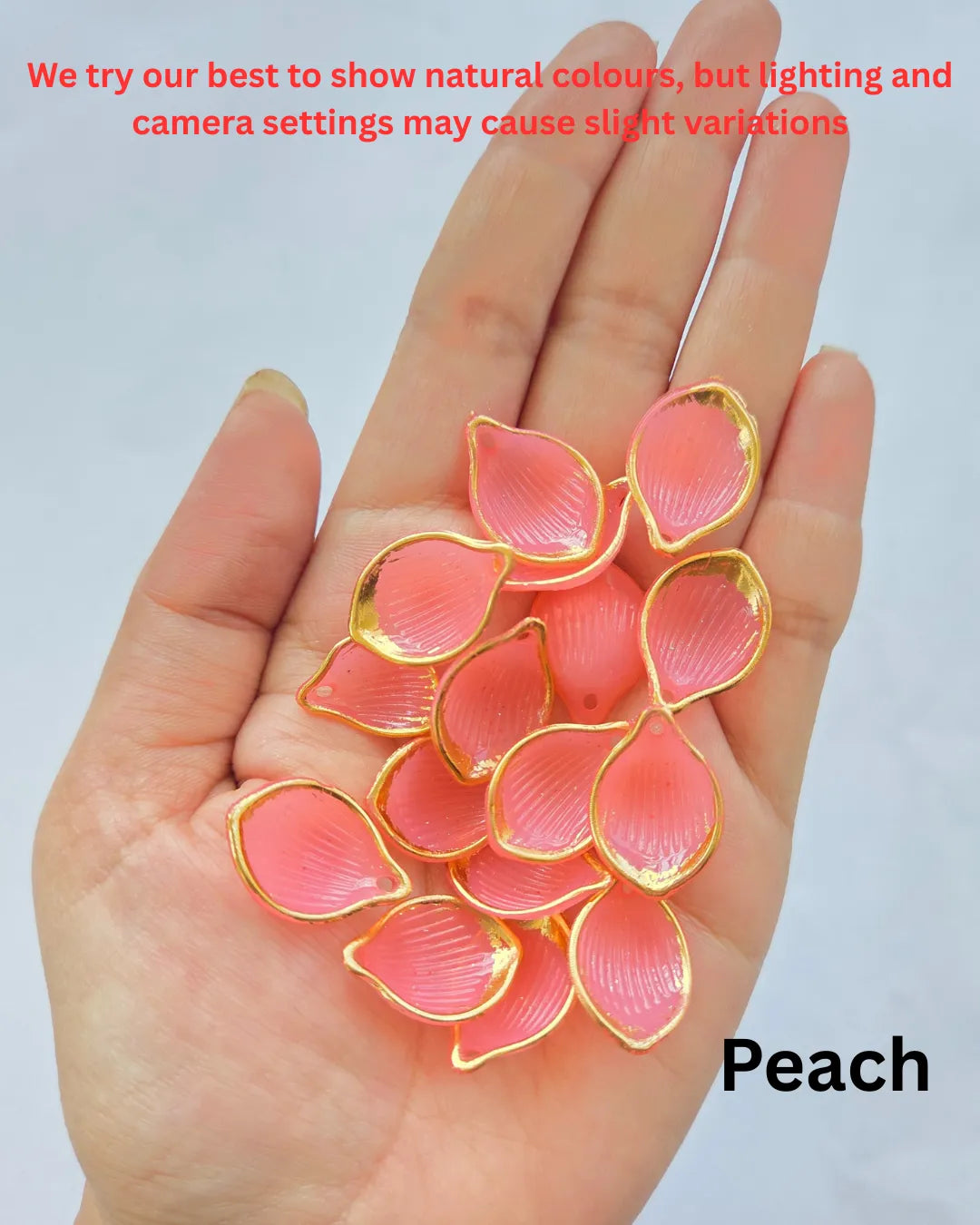 Peach Artificial Flower Petals (20 Piece)