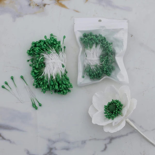 Pearl Green IMP Pollen for Artificial Flowers & Pipe Cleaner Flowers