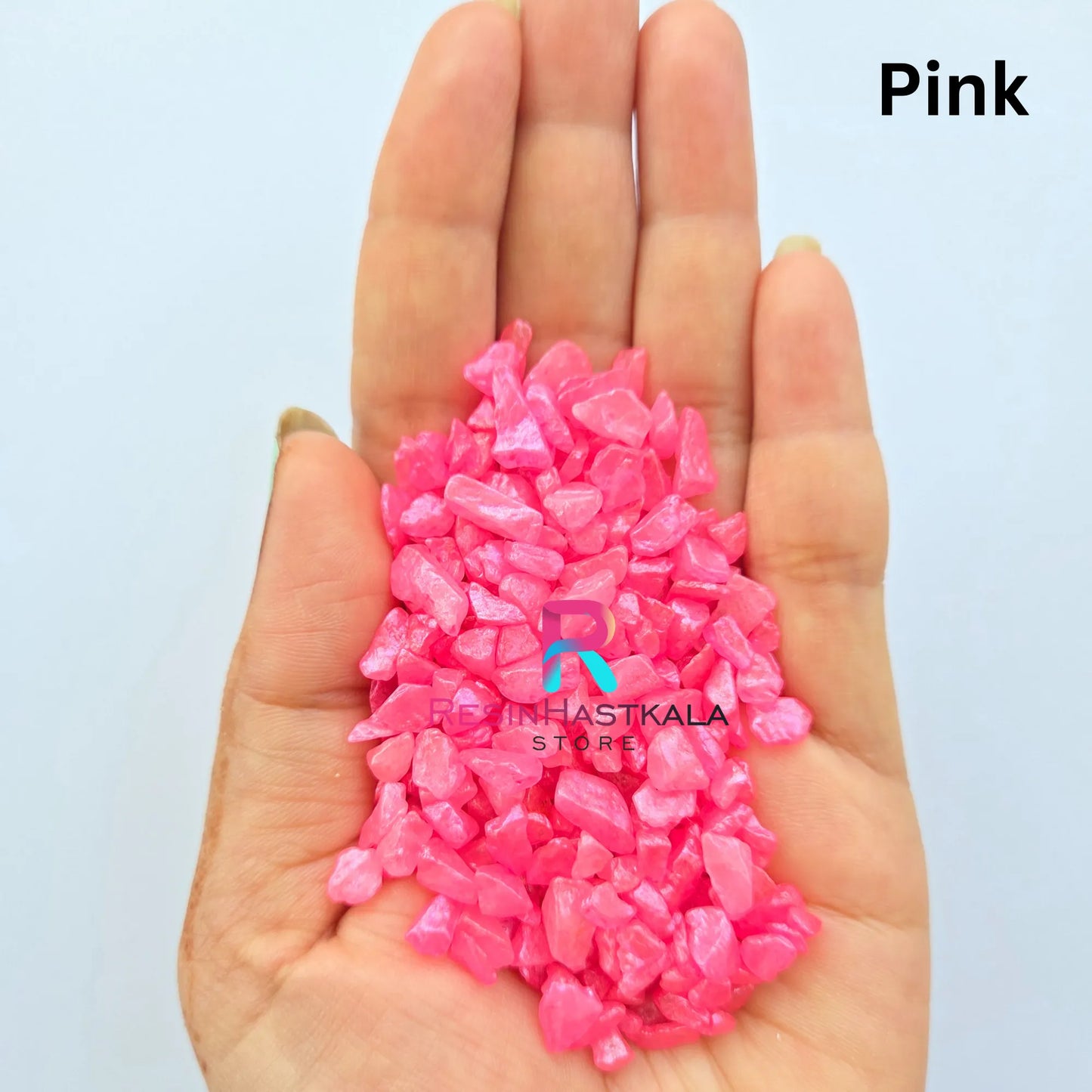 Pink Dyed Crystal Stones (4โ6 MM)