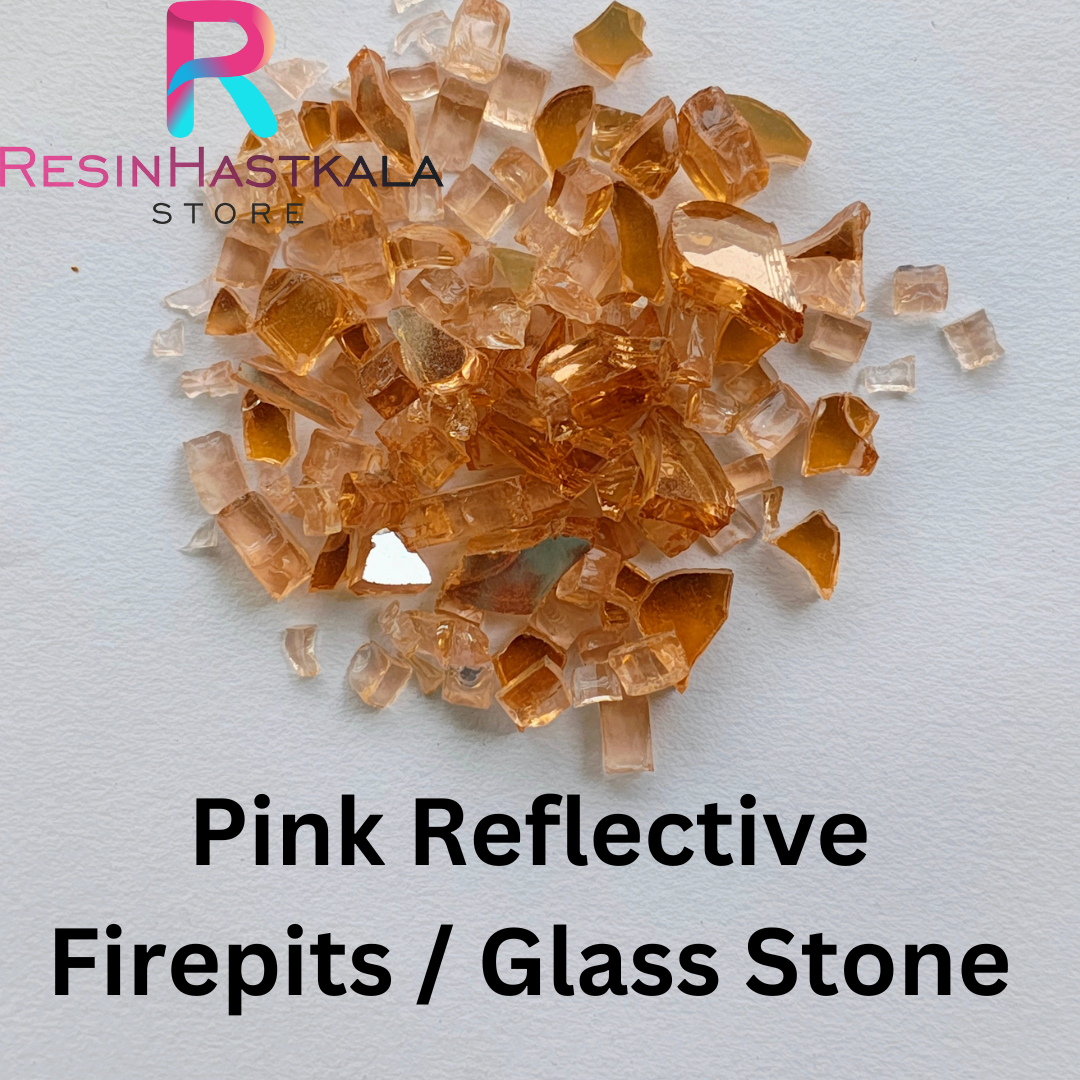 Pink Reflective Firepits / Glass Stone