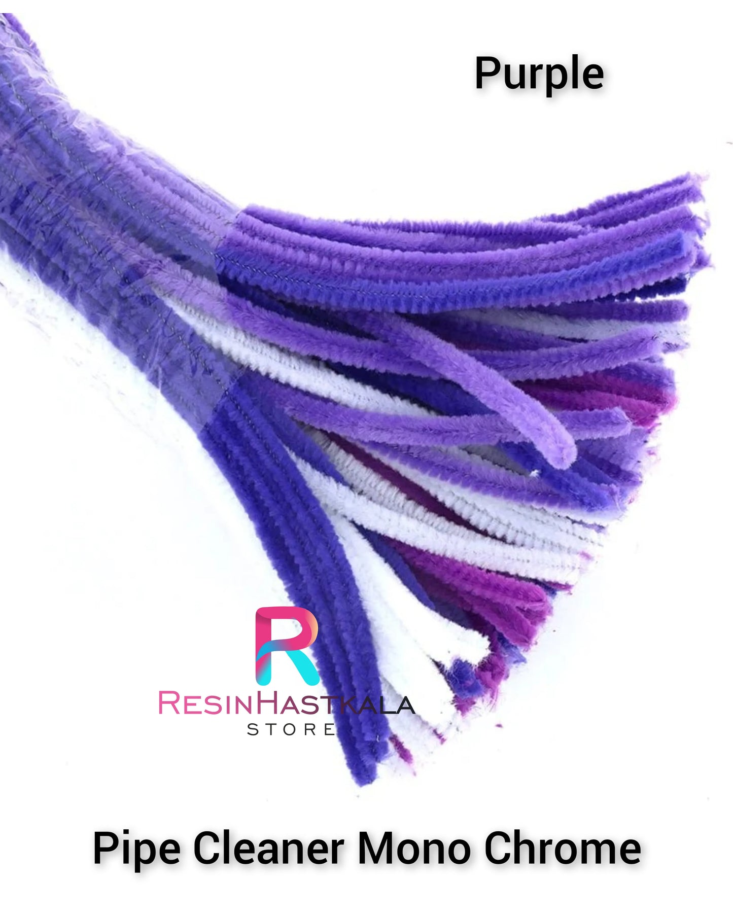 Purple Pipe Cleaner Mono Chrome (100 Pcs/Pack)